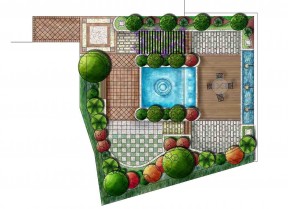 别墅花坛平面图设计