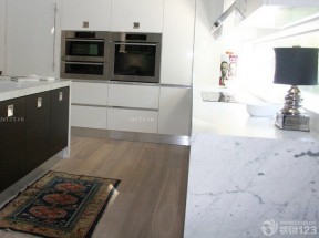 最新敞开式厨房人造大理石设计图片大全