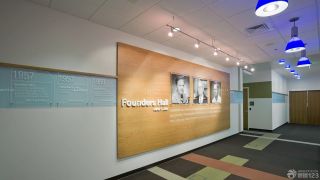 现代公司室内背景墙装饰设计效果图