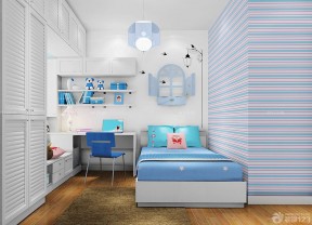 地中海风格儿童房 10平米卧室