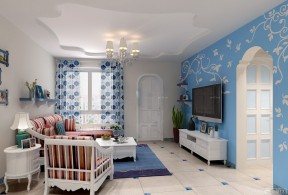 客厅设计图 家装地中海风格