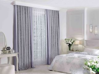 时尚卧室现代简约风格窗帘设计