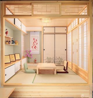 日式书房榻榻米装修实景图