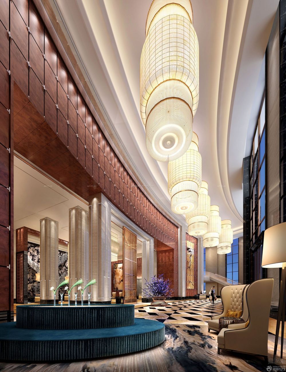 五星级酒店大厅背景图图片