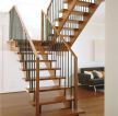 现代北欧风格木制楼梯设计装修效果图