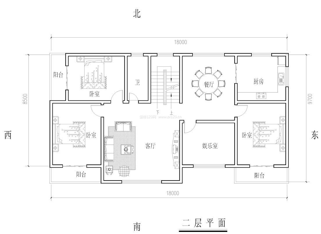 别墅平面图 简单图片