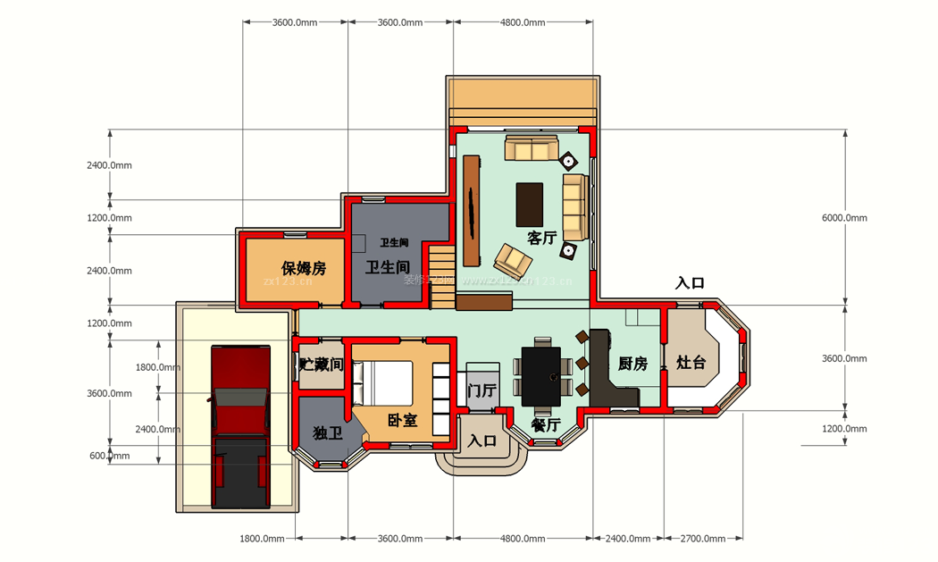 2023农村小别墅平面图设计