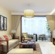 最新中式小客厅窗帘装饰图
