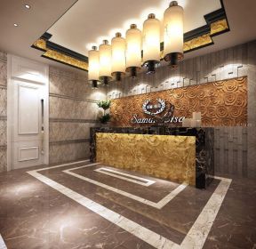 影视公司服务台形象墙设计效果图-每日推荐