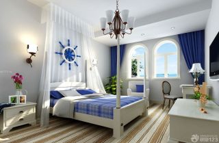 美式地中海混搭风格房间设计实景图