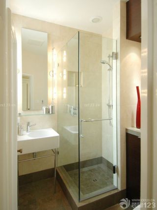 现代风格54平米房屋浴室设计图