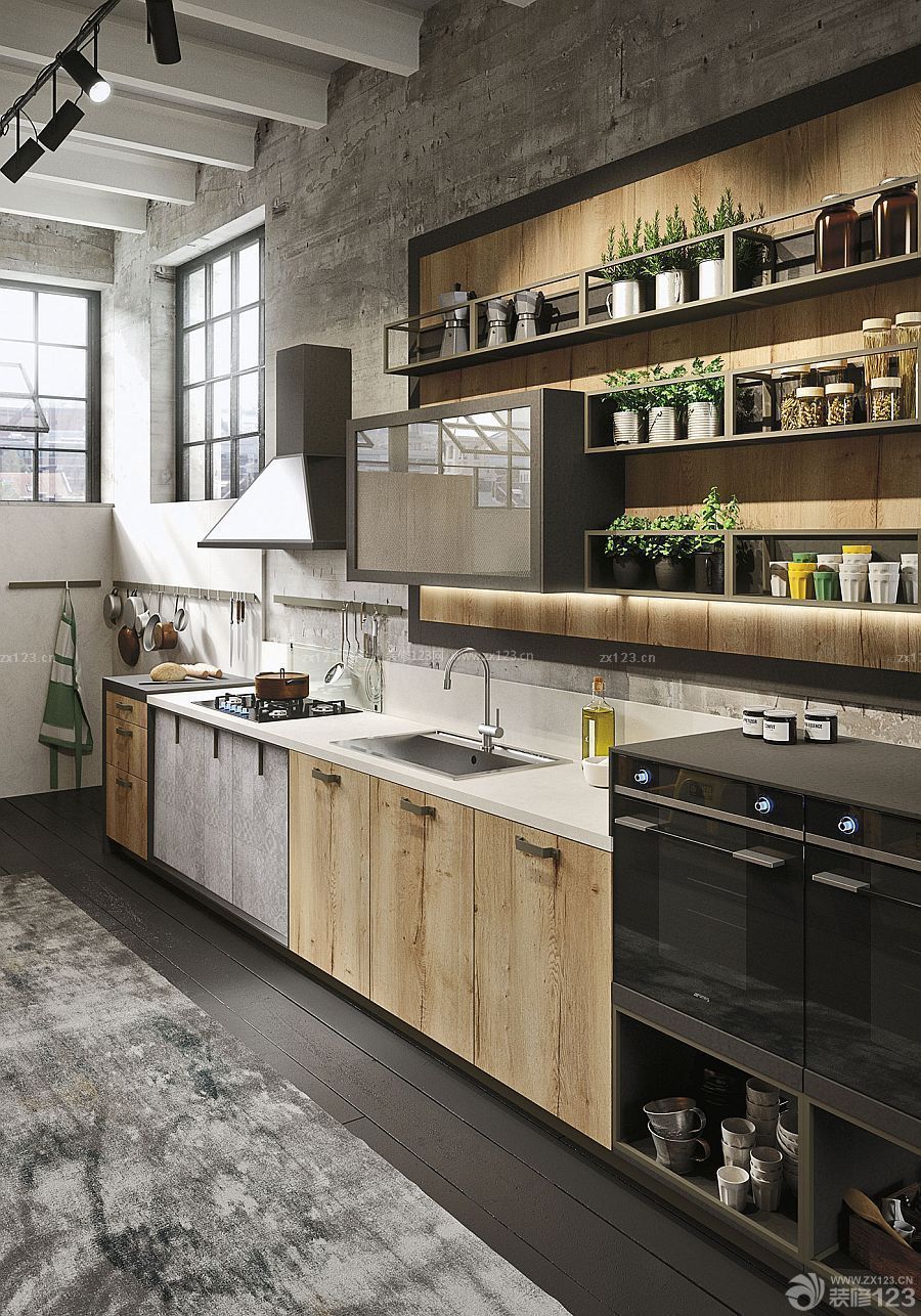 创意60平室内厨房用品置物架设计