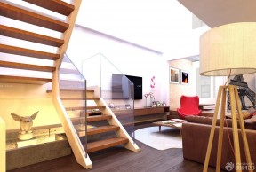 家装60平米小复式玻璃楼梯扶手设计