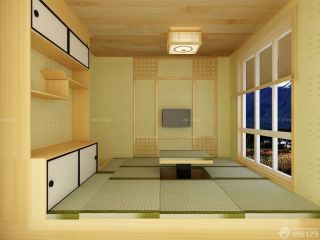 70平两室两厅日式榻榻米装修设计图