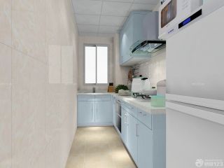 紧凑60平米二室小厨房装修实景图