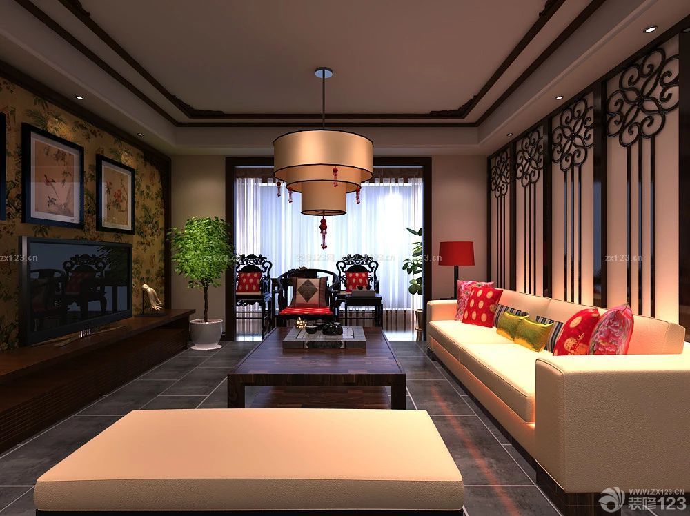新中式风格 家装客厅