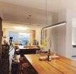 70米房屋美式实木餐桌装修设计图片