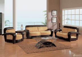 130平米客厅简单装修效果图 美式沙发