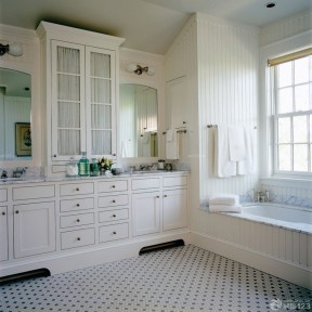 80平米三室一厅小户型  美式浴室柜