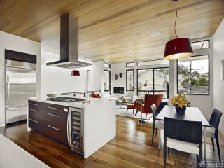 现代风格130平米三室两厅厨房设计图片欣赏