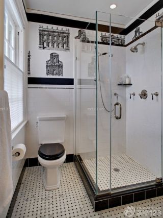 最新90平方米的房子卫生间淋浴房装修样板间