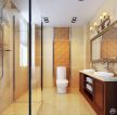100平米两室两厅户型简约家装卫生间装修设计图