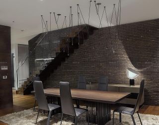 loft风格80平小复式餐厅装修效果图