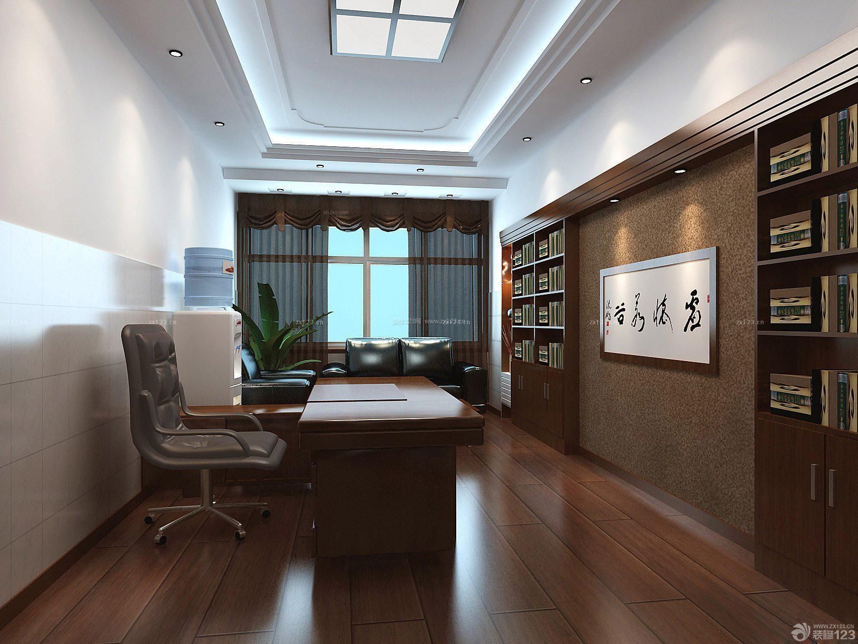中式古典80平米办公室装修设计效果图