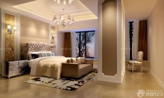 最新古典欧式三室一厅120平米卧室装修图片