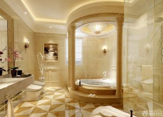 欧式新古典120平方三室一厅浴室装修图