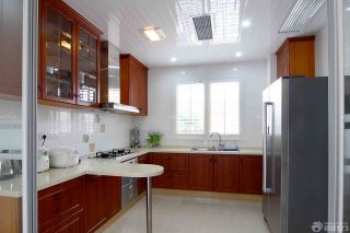 美式现代风格120平米厨房装修样板房