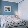 精美家装60平米小房间蓝色墙面装修效果图