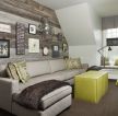70-80平方客厅沙发背景墙小户型装修效果图