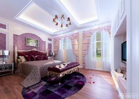 70平米独单婚房装修效果图 欧式古典床装修效果图片