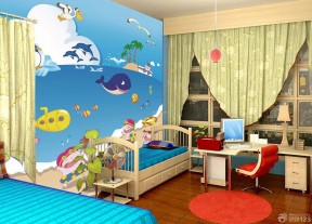 70平米两房装修效果图 儿童房样板间