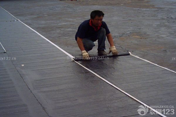 屋顶防水之粘贴防水卷材