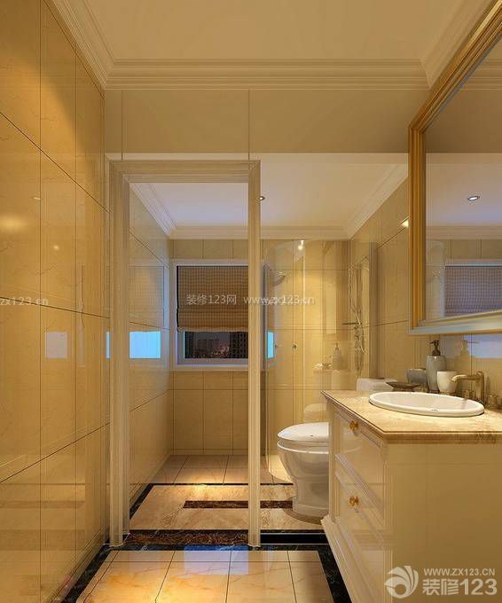  140平米跃层卫生间浴室装修图