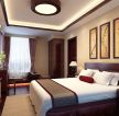 新中式风格110平米三居室卧室装修实景图大全