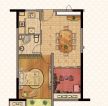 60平米小户型一室一厅设计图