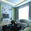 现代100平方米房子客厅组合沙发装修效果图片