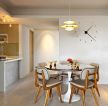 70平米的房子餐厅简单装修圆餐桌装修效果图片