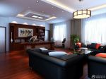 中式古典风格80平米办公室装修效果图