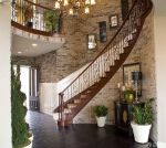 美式别墅铁艺楼梯装修效果图图片欣赏