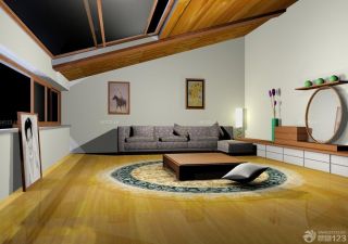 最新现代风格130平米带阁楼室内装饰设计