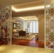 现代欧式风格150平方米跃层客厅浅棕色木地板装修效果图片欣赏