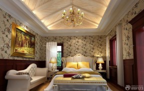 欧式150平方独栋别墅图片大全 欧式风格卧室
