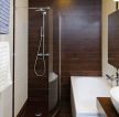 90平米房屋卫生间玻璃淋浴间装修案例