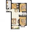 最新100平米三室两厅一厨一卫别墅户型图