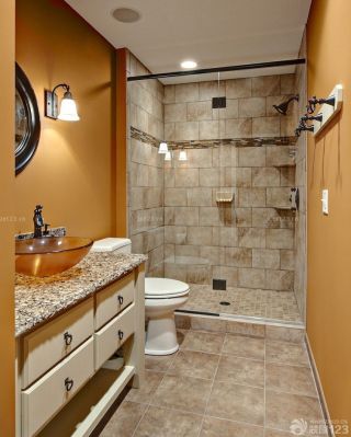 混搭风格设计90平米房屋卫生间装修案例