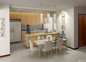 120平米开放式厨房效果图 小户型厨房餐厅一体